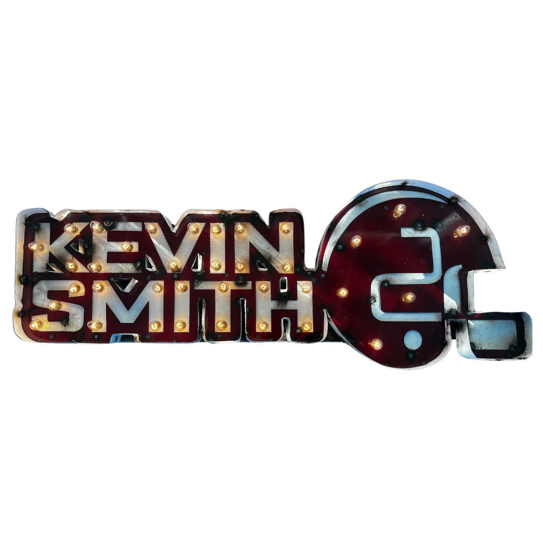 Kevin Smith Handcrafted Illuminated Metal Sign