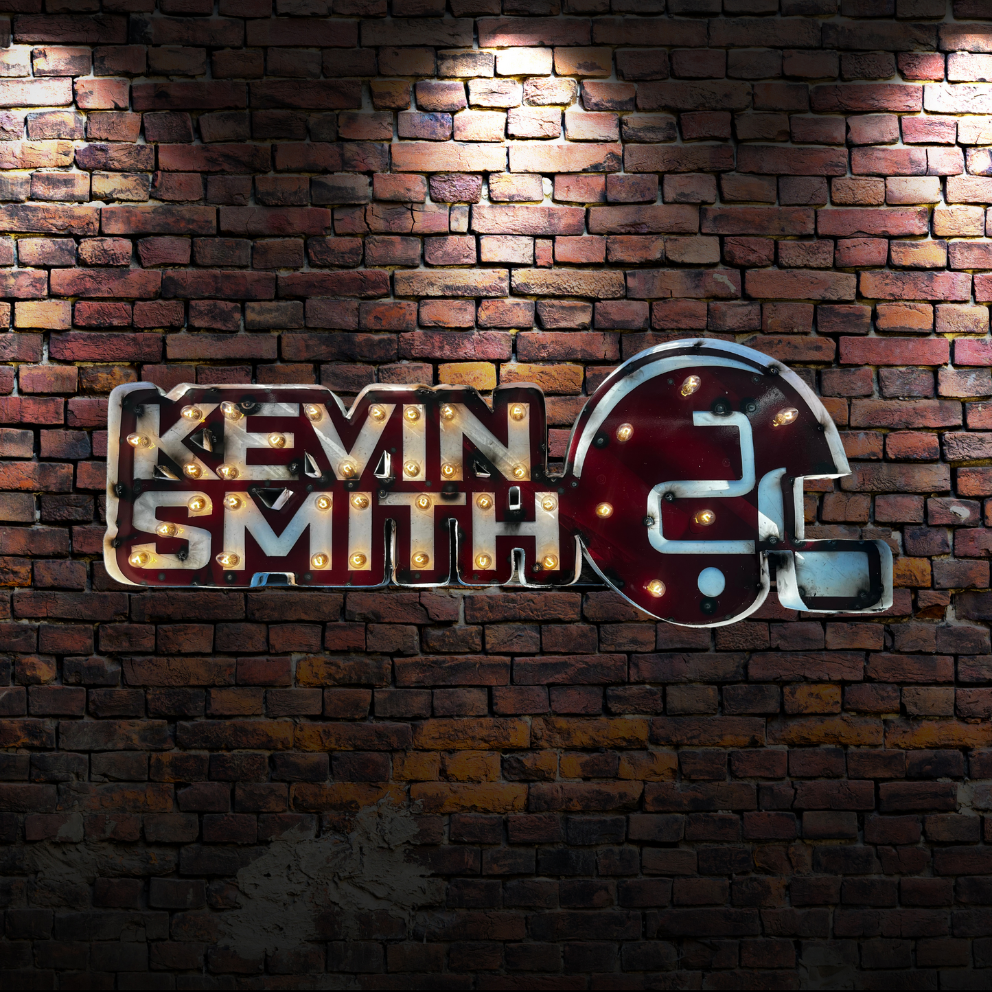 Kevin Smith Handcrafted Illuminated Metal Sign