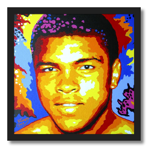 Muhammed Ali Framed Giclee Paper Print