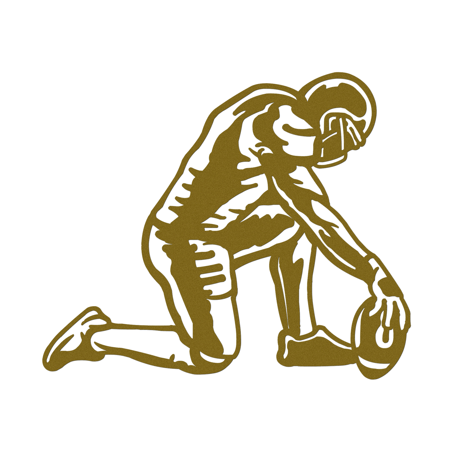 Football Player Kneeling
