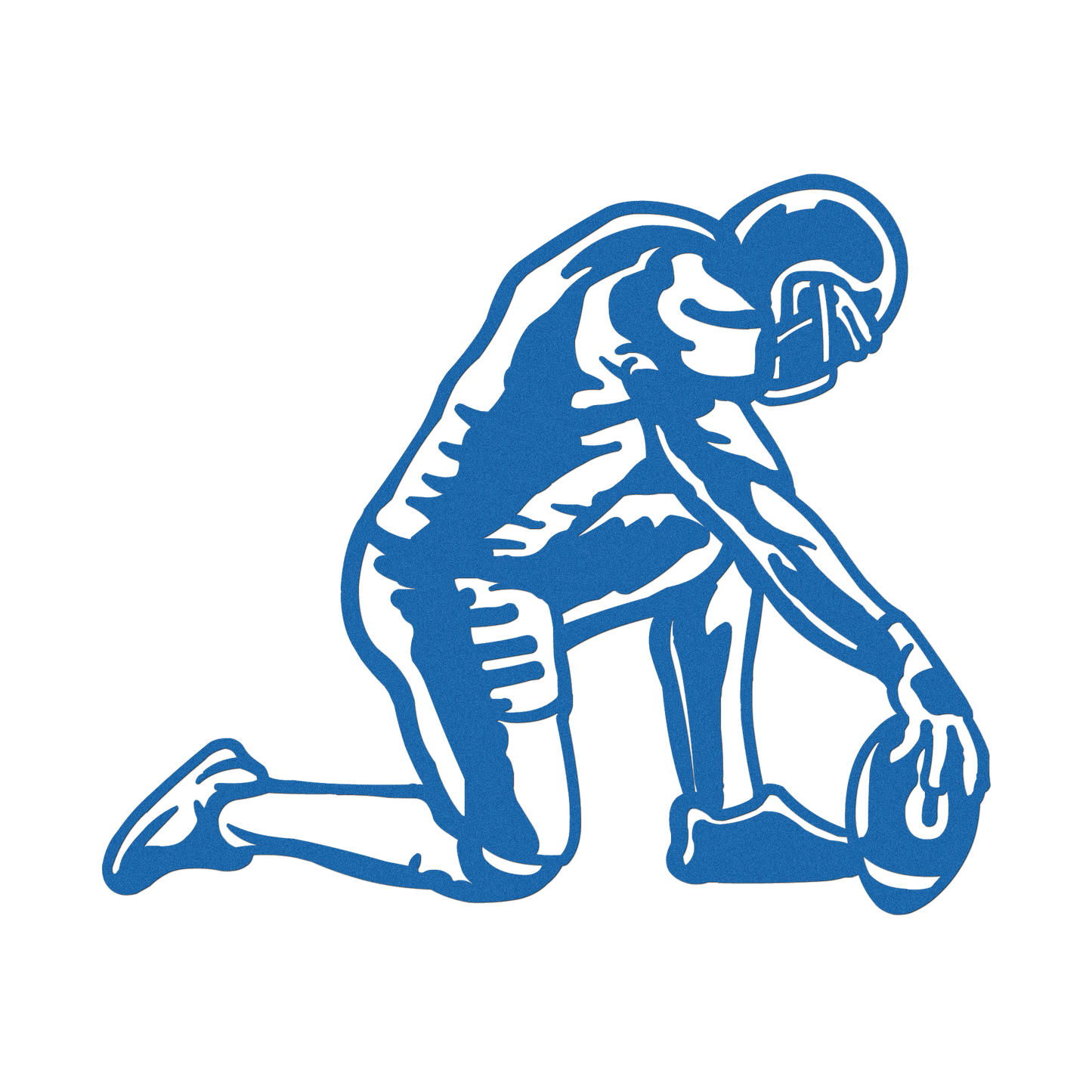 Football Player Kneeling